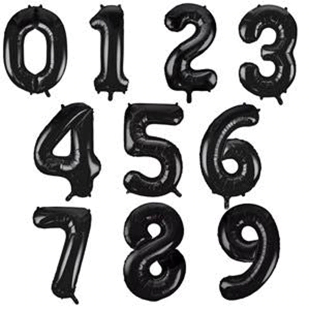 Numbers Foil Ballons