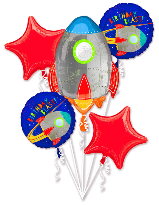 Birthday Blast 5PC Decorative Balloons