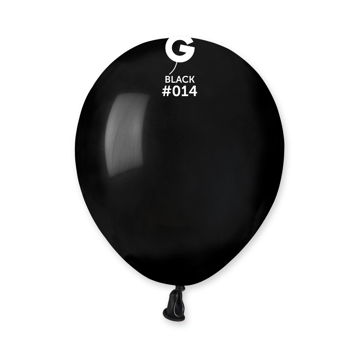 Gemar 5" Latex Balloon Black 100PC