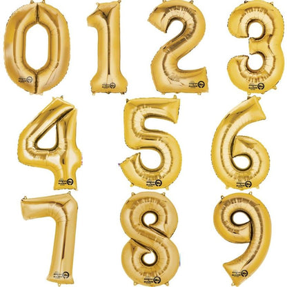 Numbers Foil Ballons