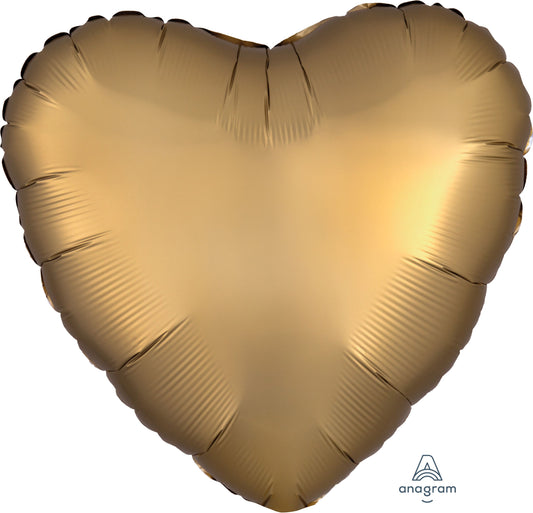 Shimmering Matte Heart Foil 17"
