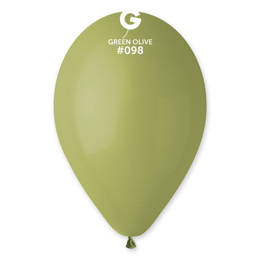 Gemar 12" Latex  Green Olive 50PC (#098)